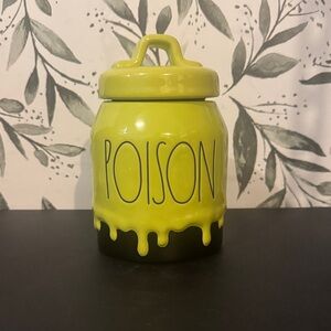 Rae Dunn Black and Green Artisan Jar